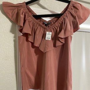 EXPRESS V-Neck Flutter Blouse Size XS